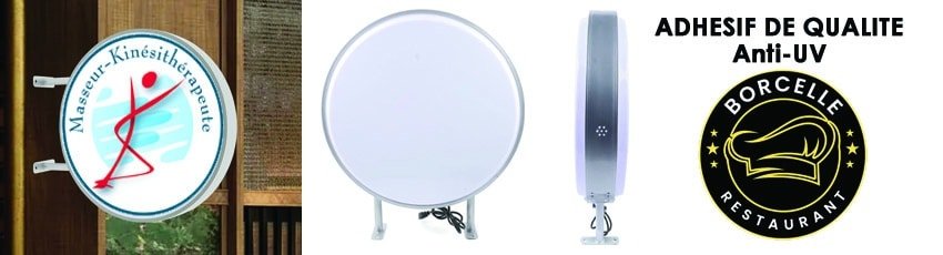 enseigne lumineuse ronde